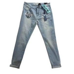 VIP‎ Jeans Womens Sculpting Stretch Buttlifter Skinny Light Wash 15 / 16 NWT